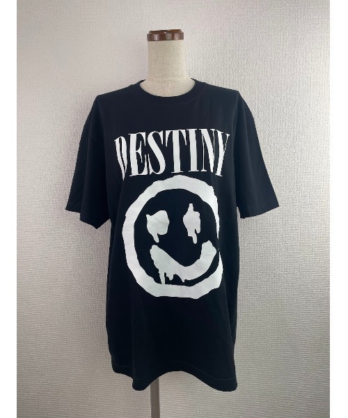 WORLD WIDE LOVE!（ワールドワイドラブ）の「DESINY BIG TEE（Tシャツ/カットソー・レディース・ブラック/ホワイト/ボルドー・M）」の7枚目の写真