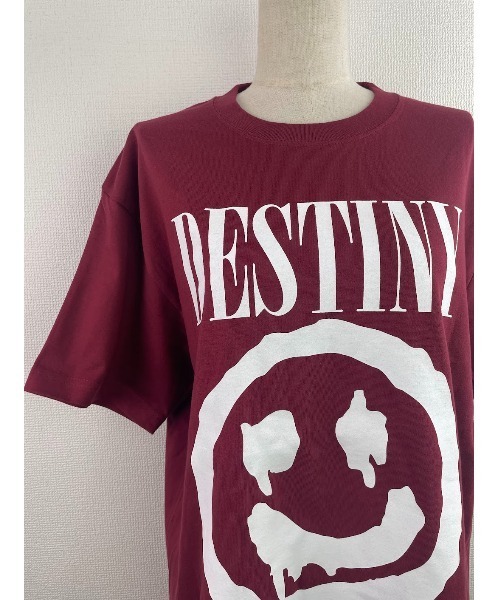 WORLD WIDE LOVE!（ワールドワイドラブ）の「DESINY BIG TEE（Tシャツ/カットソー・レディース・ブラック/ホワイト/ボルドー・M）」の14枚目の写真