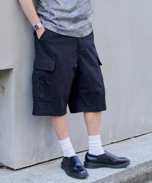 WHIMSIC（ウィムジック）の「【UNISEX/2サイズ展開】ルーズフィットフィールドカーゴショートパンツ（その他パンツ・レディース・ベージュ/ブラック/グレー・1/2）」の7枚目の写真