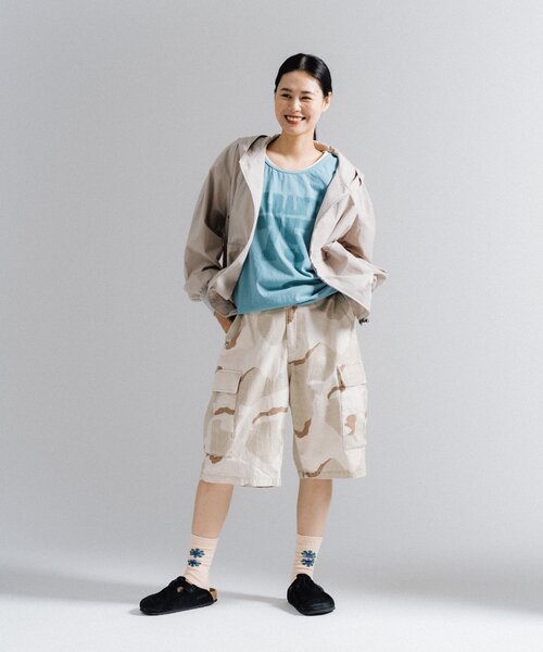 WHIMSIC（ウィムジック）の「【UNISEX/2サイズ展開】ルーズフィットフィールドカーゴショートパンツ（その他パンツ・レディース・ベージュ/ブラック/グレー・1/2）」の17枚目の写真