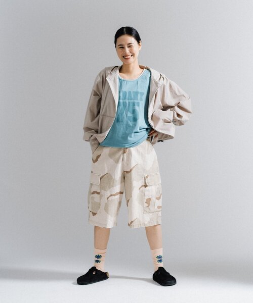 WHIMSIC（ウィムジック）の「【UNISEX/2サイズ展開】ルーズフィットフィールドカーゴショートパンツ（その他パンツ・レディース・ベージュ/ブラック/グレー・1/2）」の18枚目の写真