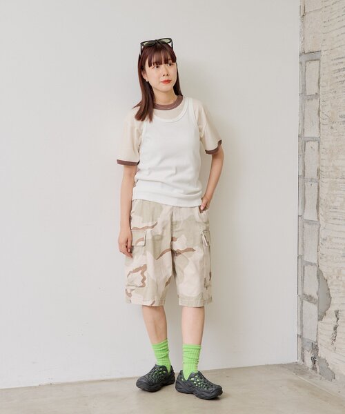 WHIMSIC（ウィムジック）の「【UNISEX/2サイズ展開】ルーズフィットフィールドカーゴショートパンツ（その他パンツ・レディース・ベージュ/ブラック/グレー・1/2）」の20枚目の写真