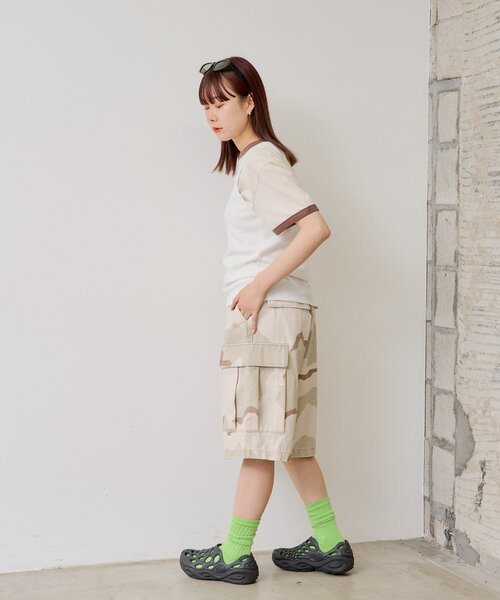 WHIMSIC（ウィムジック）の「【UNISEX/2サイズ展開】ルーズフィットフィールドカーゴショートパンツ（その他パンツ・レディース・ベージュ/ブラック/グレー・1/2）」の21枚目の写真