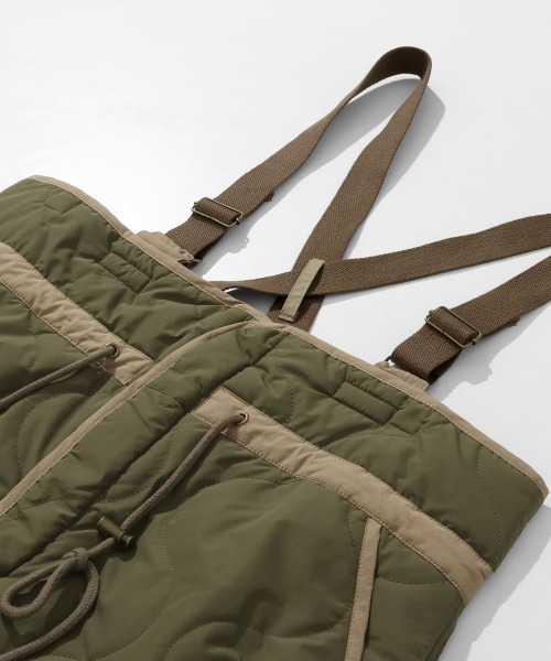 KRIFF MAYER Lady's Collection（クリフメイヤーレディースコレクション）の「【防寒･暖かい】ミリタリーキルトサスペンダースカート（スカート・レディース・キャメル/パープル/グレー/オリーブ/カラフル/ブラック・MEDIUM/LARGE）」の11枚目の写真