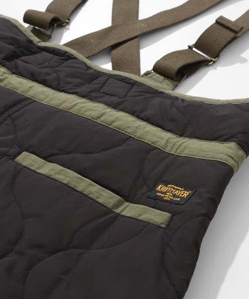 KRIFF MAYER Lady's Collection（クリフメイヤーレディースコレクション）の「【防寒･暖かい】ミリタリーキルトサスペンダースカート（スカート・レディース・キャメル/パープル/グレー/オリーブ/カラフル/ブラック・MEDIUM/LARGE）」の15枚目の写真