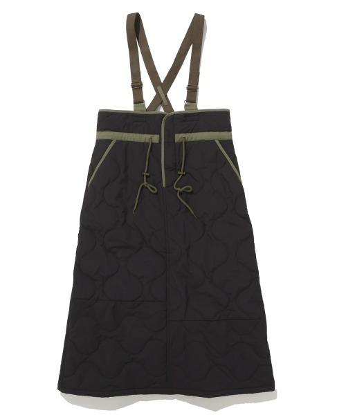 KRIFF MAYER Lady's Collection（クリフメイヤーレディースコレクション）の「【防寒･暖かい】ミリタリーキルトサスペンダースカート（スカート・レディース・キャメル/パープル/グレー/オリーブ/カラフル/ブラック・MEDIUM/LARGE）」の20枚目の写真