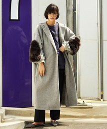 ノーカラーコート（フェイクファー）ファッション通販 - ZOZOTOWN