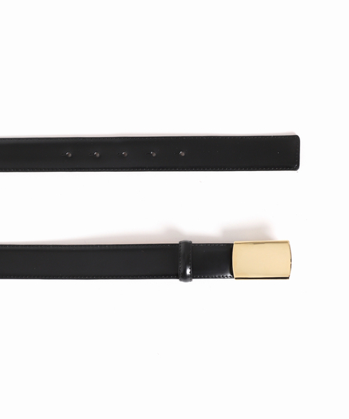 MAISON BOINET（メゾンボワネ）の「【MAISON BOINET】30 mm plaque belt in box leather line：ベルト（ベルト・レディース・ブラック・XX-SMALL）」の6枚目の写真