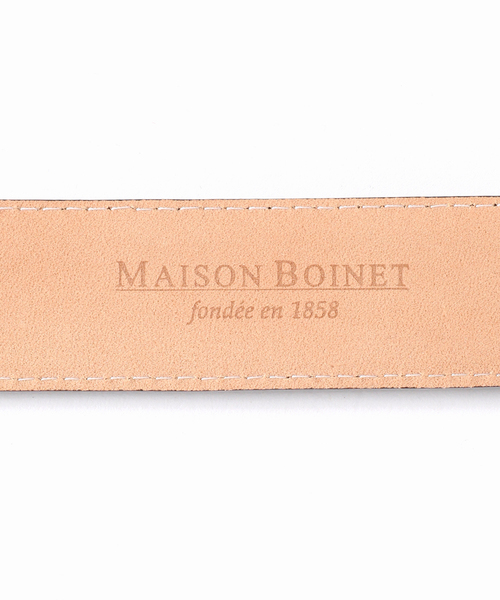 MAISON BOINET（メゾンボワネ）の「【MAISON BOINET】30 mm plaque belt in box leather line：ベルト（ベルト・レディース・ブラック・XX-SMALL）」の9枚目の写真