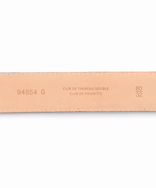 MAISON BOINET（メゾンボワネ）の「【MAISON BOINET】30 mm plaque belt in box leather line：ベルト（ベルト・レディース・ブラック・XX-SMALL）」の10枚目の写真