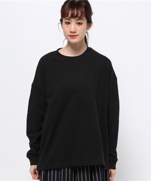 CIAOPANIC（チャオパニック）の「【Ciaopanic】　ルーズフィットクルーネック（スウェット・レディース・ブラック/グレー/カーキ・FREE）」の7枚目の写真