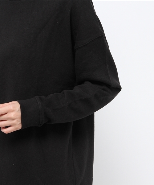 CIAOPANIC（チャオパニック）の「【Ciaopanic】　ルーズフィットクルーネック（スウェット・レディース・ブラック/グレー/カーキ・FREE）」の4枚目の写真