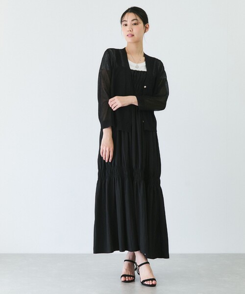 Jayro(ジャイロ)の「カラーシアーカーディガン(カーディガン/ボレロ・レディース・ホワイト系その他/ベージュ/グレー/ブラック/サックスブルー・FREE)」の18枚目の写真