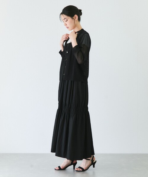 Jayro(ジャイロ)の「カラーシアーカーディガン(カーディガン/ボレロ・レディース・ホワイト系その他/ベージュ/グレー/ブラック/サックスブルー・FREE)」の19枚目の写真