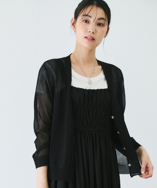 Jayro(ジャイロ)の「カラーシアーカーディガン(カーディガン/ボレロ・レディース・ホワイト系その他/ベージュ/グレー/ブラック/サックスブルー・FREE)」の21枚目の写真