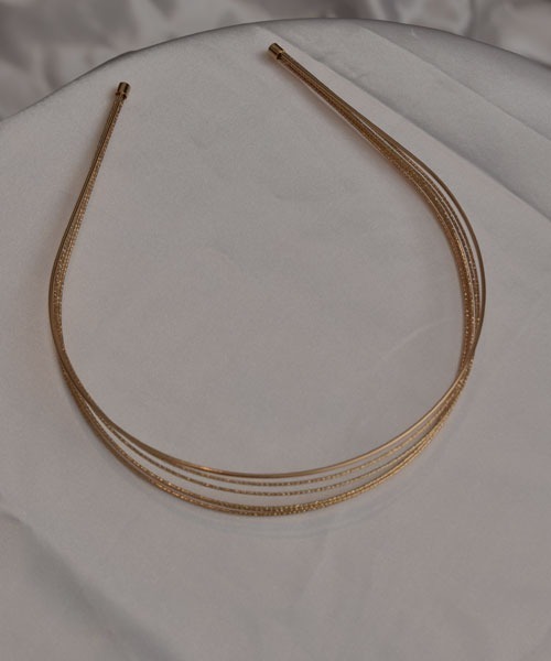 VIBGYOR Women(ヴィブジョー ウィメン)の「【resonance】メタル デザイン カチューシャ【マルチウェイ/オケージョン】(カチューシャ・レディース・シルバー/ゴールド・FREE)」の9枚目の写真