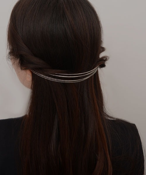 VIBGYOR Women(ヴィブジョー ウィメン)の「【resonance】メタル デザイン カチューシャ【マルチウェイ/オケージョン】(カチューシャ・レディース・シルバー/ゴールド・FREE)」の13枚目の写真