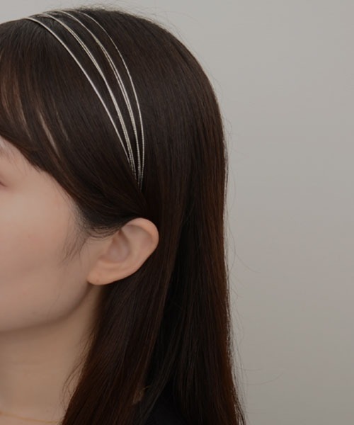 VIBGYOR Women(ヴィブジョー ウィメン)の「【resonance】メタル デザイン カチューシャ【マルチウェイ/オケージョン】(カチューシャ・レディース・シルバー/ゴールド・FREE)」の16枚目の写真