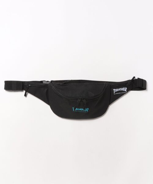 THRASHER（スラッシャー）の「THRASHER ウエストバッグ(ST)（ボディバッグ/ウエストポーチ・メンズ・ブルー/ホワイト・FREE）」の2枚目の写真