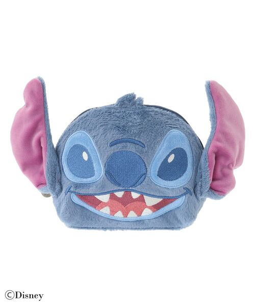 スティッチ　ポーチ Disney(ディズニー) Stitch スティッチ/カラビナ付きダイカットポーチ