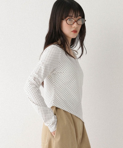 Heather(ヘザー)の「アソートワンショルカットソー 579586(Tシャツ/カットソー・レディース・ホワイト系その他/グレー系その他/グレー・FREE)」の9枚目の写真