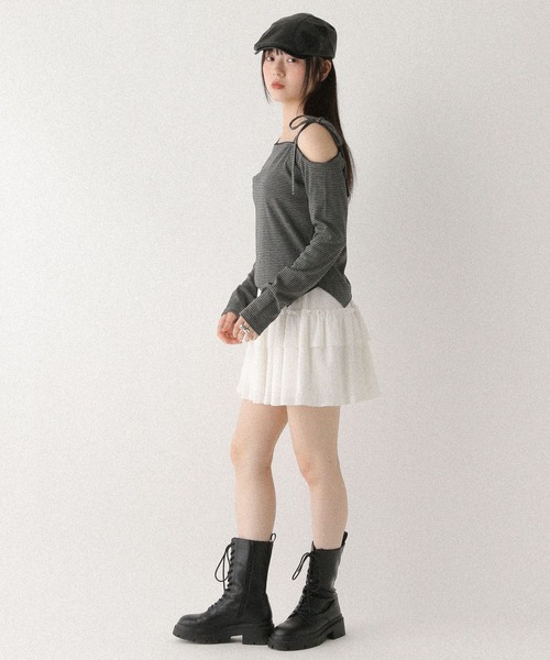 Heather(ヘザー)の「アソートワンショルカットソー 579586(Tシャツ/カットソー・レディース・ホワイト系その他/グレー系その他/グレー・FREE)」の18枚目の写真