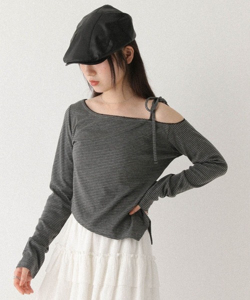 Heather(ヘザー)の「アソートワンショルカットソー 579586(Tシャツ/カットソー・レディース・ホワイト系その他/グレー系その他/グレー・FREE)」の20枚目の写真