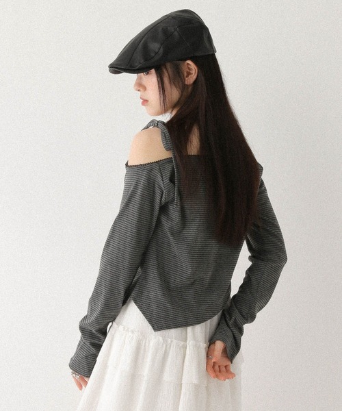 Heather(ヘザー)の「アソートワンショルカットソー 579586(Tシャツ/カットソー・レディース・ホワイト系その他/グレー系その他/グレー・FREE)」の21枚目の写真