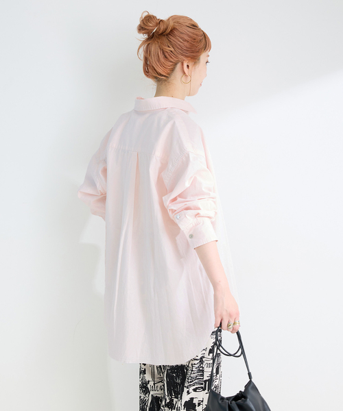 B.C STOCK(ベーセーストック)の「ウォッシャブル / DU JOUR/デュ ジュール JEAN ZIP POCKET SHIRT(シャツ/ブラウス・レディース・スカイブルー/ピンク系その他・FREE)」の7枚目の写真