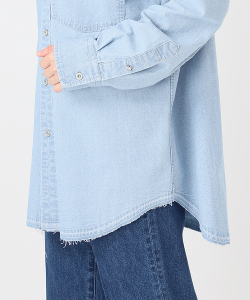 B.C STOCK(ベーセーストック)の「ウォッシャブル / DU JOUR/デュ ジュール JEAN ZIP POCKET SHIRT(シャツ/ブラウス・レディース・スカイブルー/ピンク系その他・FREE)」の16枚目の写真