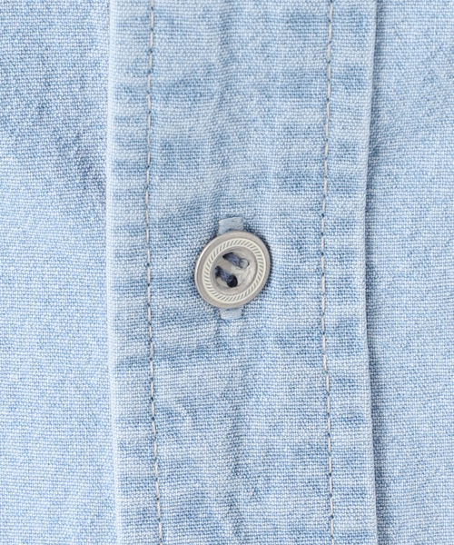 B.C STOCK(ベーセーストック)の「ウォッシャブル / DU JOUR/デュ ジュール JEAN ZIP POCKET SHIRT(シャツ/ブラウス・レディース・スカイブルー/ピンク系その他・FREE)」の19枚目の写真