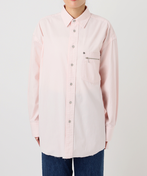 B.C STOCK(ベーセーストック)の「ウォッシャブル / DU JOUR/デュ ジュール JEAN ZIP POCKET SHIRT(シャツ/ブラウス・レディース・スカイブルー/ピンク系その他・FREE)」の22枚目の写真