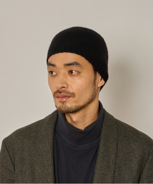 arth(アース)の「arth Ca100 Short Beanie / アース(ニットキャップ/ビーニー・レディース・ワイン/ブラック/ブラウン・FREE)」の2枚目の写真