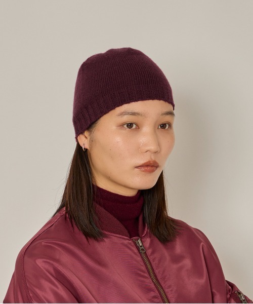 arth(アース)の「arth Ca100 Short Beanie / アース(ニットキャップ/ビーニー・レディース・ワイン/ブラック/ブラウン・FREE)」の11枚目の写真