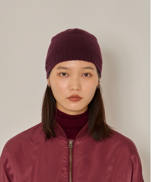 arth(アース)の「arth Ca100 Short Beanie / アース(ニットキャップ/ビーニー・レディース・ワイン/ブラック/ブラウン・FREE)」の8枚目の写真