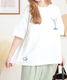 EMAGO カクテル刺繍ブラウス