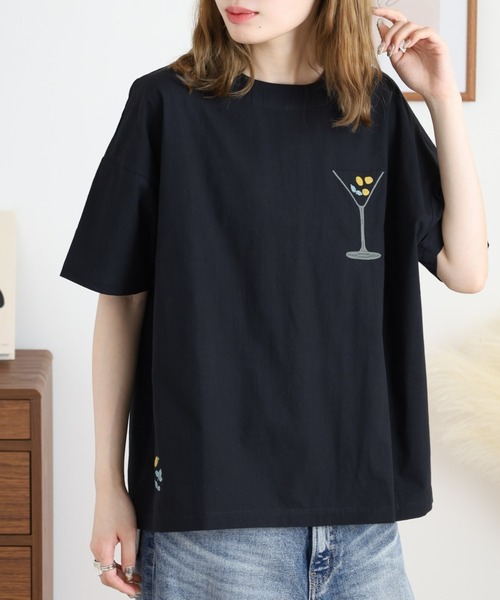Emago(イマゴ)の「EMAGO カクテル刺繍ブラウス(シャツ/ブラウス・レディース・オレンジ/ホワイト/ブラック・FREE)」の10枚目の写真