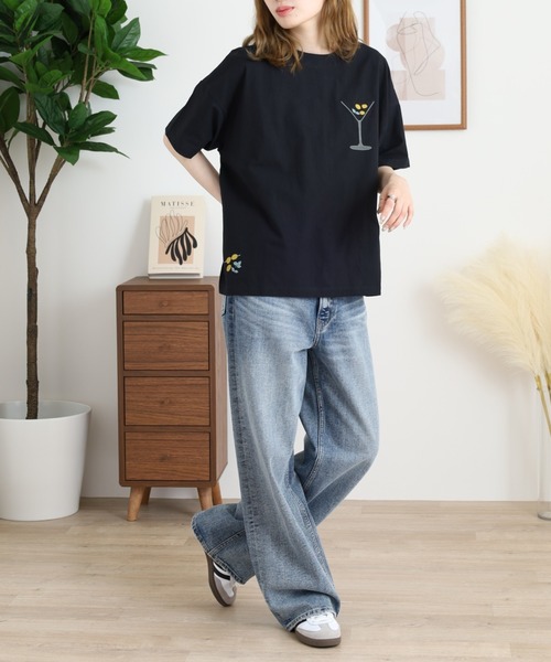 Emago(イマゴ)の「EMAGO カクテル刺繍ブラウス(シャツ/ブラウス・レディース・オレンジ/ホワイト/ブラック・FREE)」の11枚目の写真