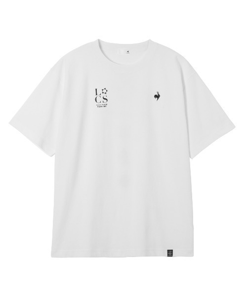 le coq sportif（ルコックスポルティフ）の「【ルコックスポルティフ】吸汗速乾/UVカットコットンライクポリエステルバックプリント半袖Tシャツ（Tシャツ/カットソー・メンズ・ホワイト/ベージュ/ブラック・M/XL/L）」の2枚目の写真