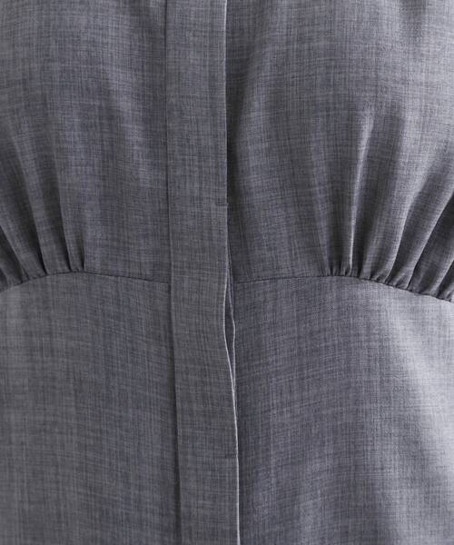grove（グローブ）の「ウエスト高見えでスタイルアップ　上品スタンドカラーシャツワンピース（ワンピース・レディース・グリーン/ダークグレー/ブラック・01/02/03/04/05）」の16枚目の写真