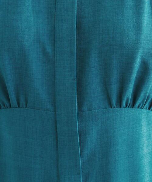 grove（グローブ）の「ウエスト高見えでスタイルアップ　上品スタンドカラーシャツワンピース（ワンピース・レディース・グリーン/ダークグレー/ブラック・01/02/03/04/05）」の12枚目の写真