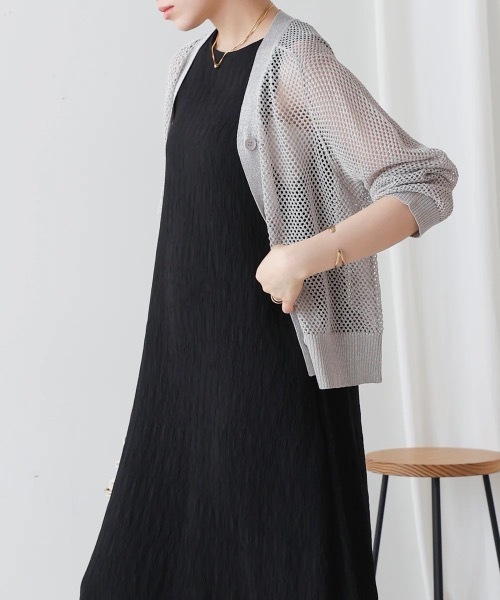 Bou Jeloud(ブージュルード)の「シャーリングカットワンピース(ワンピース・レディース・ブラック/ベージュ/ブラウン・38)」の17枚目の写真