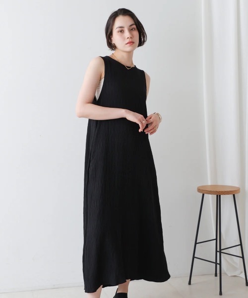 Bou Jeloud(ブージュルード)の「シャーリングカットワンピース(ワンピース・レディース・ブラック/ベージュ/ブラウン・38)」の16枚目の写真