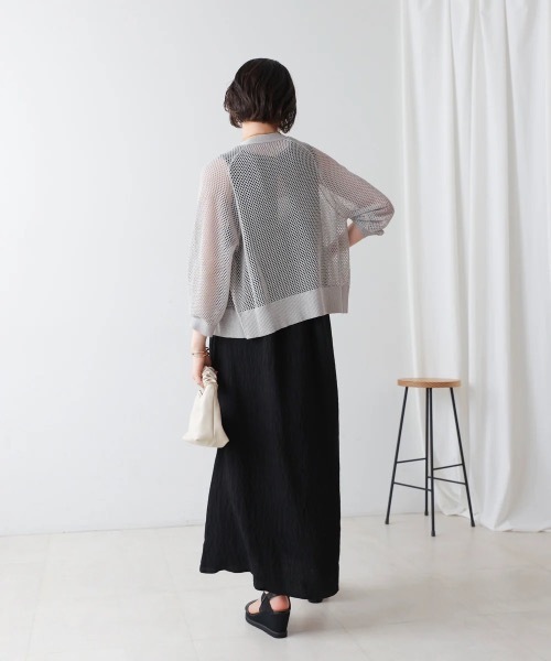 Bou Jeloud(ブージュルード)の「シャーリングカットワンピース(ワンピース・レディース・ブラック/ベージュ/ブラウン・38)」の12枚目の写真