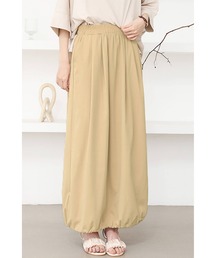 Cinderella（シンデレラ）の「スカート 2way Aライン バルーンスカート マキシ丈 レディース 春 夏 秋 冬 カジュアル 大人 可愛い きれいめ ロングスカート ドロスト付き 薄手 ゆったり 大きいサイズ ロング丈 ボトムス シンプル 体型カバー 20代 30代 40代 50代 ウエストゴム（スカート）」