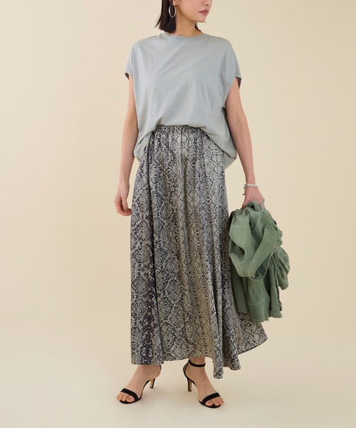 marmors（マルモア）の「【marmors】original python print skirt（スカート・レディース・ブラウン/グレー・36）」の5枚目の写真