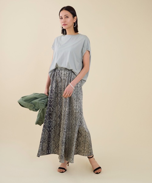 marmors（マルモア）の「【marmors】original python print skirt（スカート・レディース・ブラウン/グレー・36）」の6枚目の写真