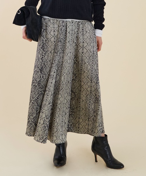 marmors（マルモア）の「【marmors】original python print skirt（スカート・レディース・ブラウン/グレー・36）」の10枚目の写真