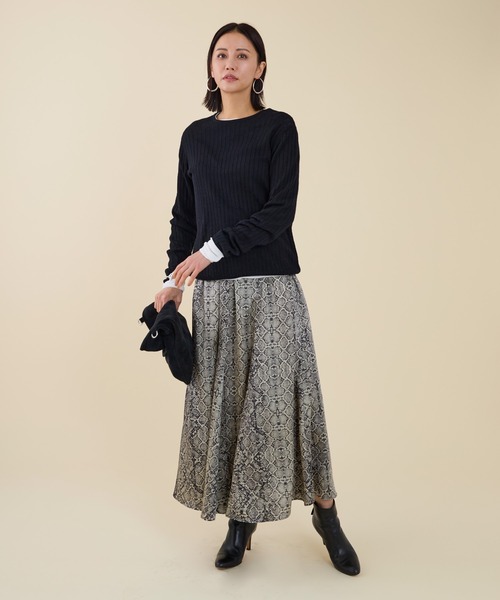 marmors（マルモア）の「【marmors】original python print skirt（スカート・レディース・ブラウン/グレー・36）」の11枚目の写真