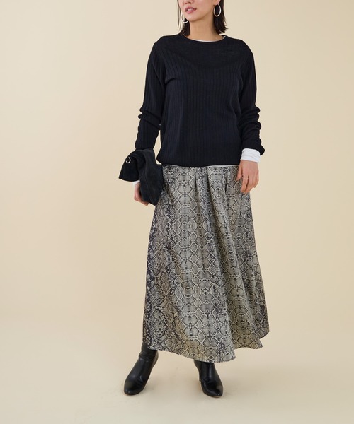 marmors（マルモア）の「【marmors】original python print skirt（スカート・レディース・ブラウン/グレー・36）」の14枚目の写真